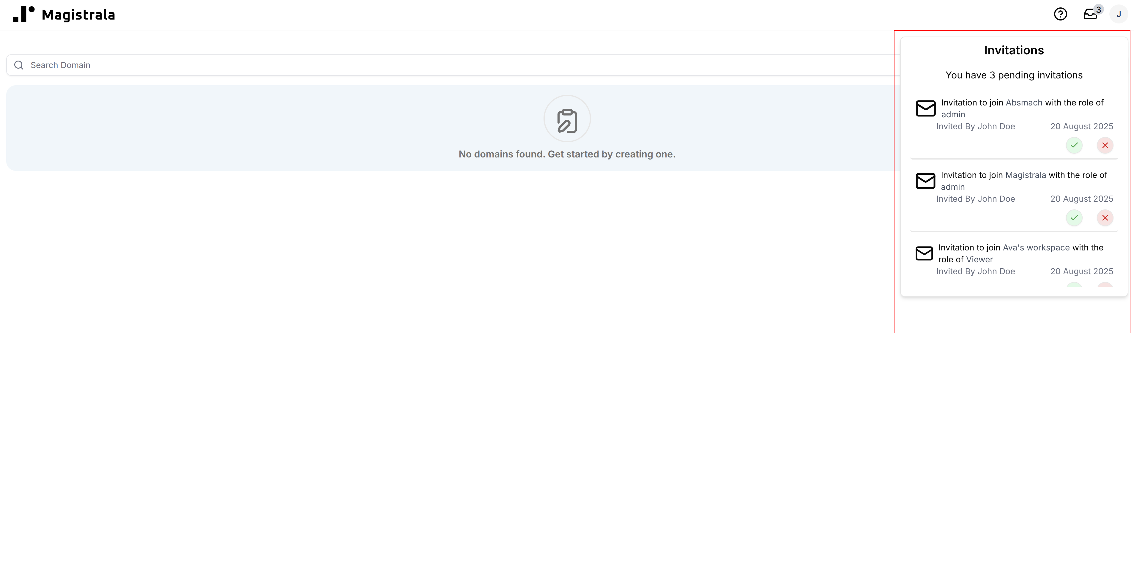 Invitations PopUp
